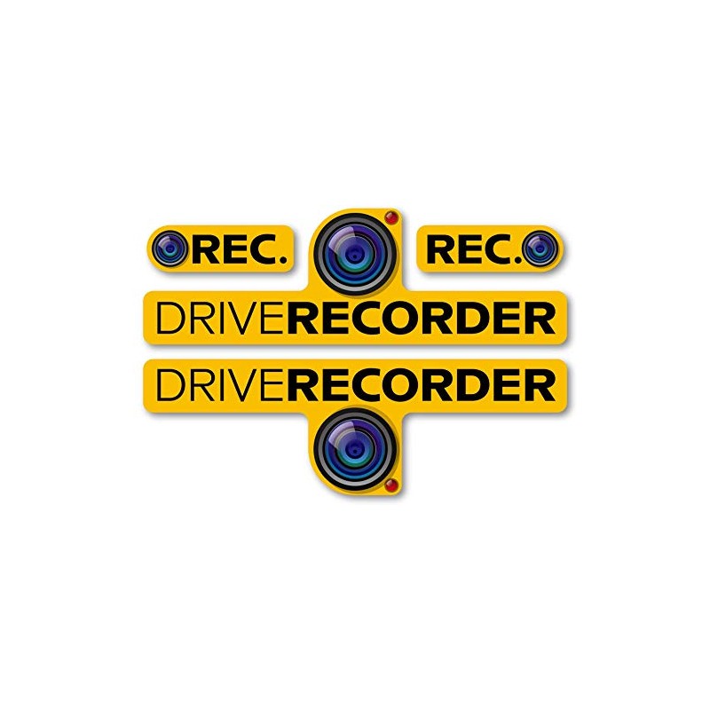 Isaac Trading Dash Cam Recording Sticker Sticker Sticker Waterproof Weatherproof