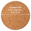 Baker Ross Cork Coasters Class pack. Round, Plain Cork Coasters,