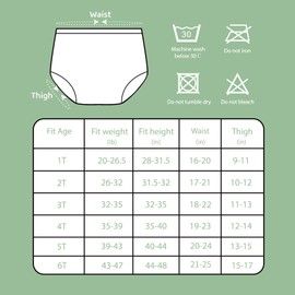 SMULPOOTI Rubber Training Pants for Toddlers Plastic Pants Swim Diaper Covers for Toddlers Premium Plastic Underwear Covers for Potty Training Rubber Pants for Toddlers 4 Packs White 6T