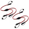 12 Inch 14AWG SAE Y Splitter 14 AWG 14 Gauge