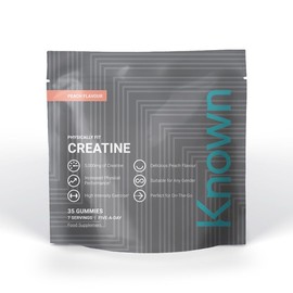 Known Known Tasty Creatine Gummies C 5g of CreatineC Natural Peach Flavour C 35 Gummies, 7 Day Supply