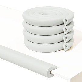U Shape Edge Protectors for Glass Coffee Table,Foam Baby Proofing Safety Bumper Guard Strip,Corner Protectors for Kids,Extra Thick,Suitable for Furniture Fireplace,6.5 Ft/2m (U Type(Gray))