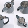 Auxmeware - Ceramic Teapot With Stainless Steel Infuser, Heat Resistant,