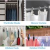 Vinbee 20 PCS Laundry Hooks with Clips Super Strong Plastic