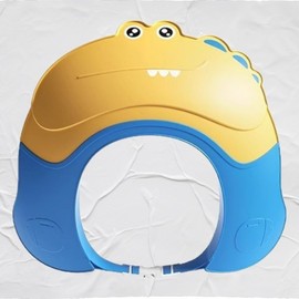 Cute Baby Shampoo Cap for Head Protection Bath Cap 2ea