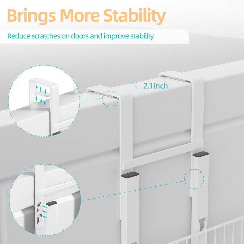 6 Tier Over the Door Pantry Organizer, Foldable Metal Over