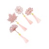 SEWACC 3sets Metal Bookmarks Tassel Creative Leaf Shaped Literary Bookmarks