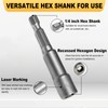 Auniwaig Magnetic Nut Setter Driver Drill Bit Set 1/4" Hex