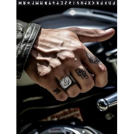 Black Freemason Masonic Square Shape Ring High Polished Stainless Steel Jewelry Size 13