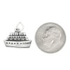 LGU Sterling Silver Flat Titanic Ship Ocean Liner Charm