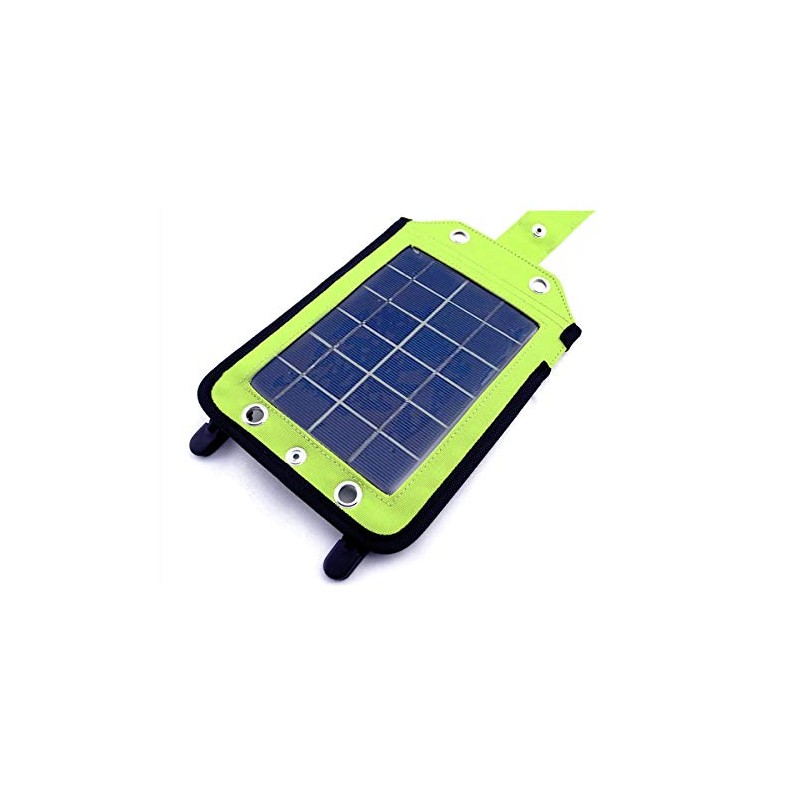 EyezOff EZYG-020 Portable Solar Charger Grey/Bright Green (410mAh panel)