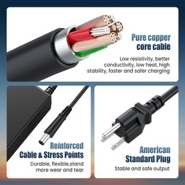 LJO-EEIH 90W Power Supply Cord Charger Adapter Compatible with HP Pavilion Dv4 Dv6 Dv7 G50 G60 G60T G61 G62 G72 2000 Elitebook 8460p 8440p 2540p 8470p Presario 2210B 2510P CQ40 CQ45 Cq50