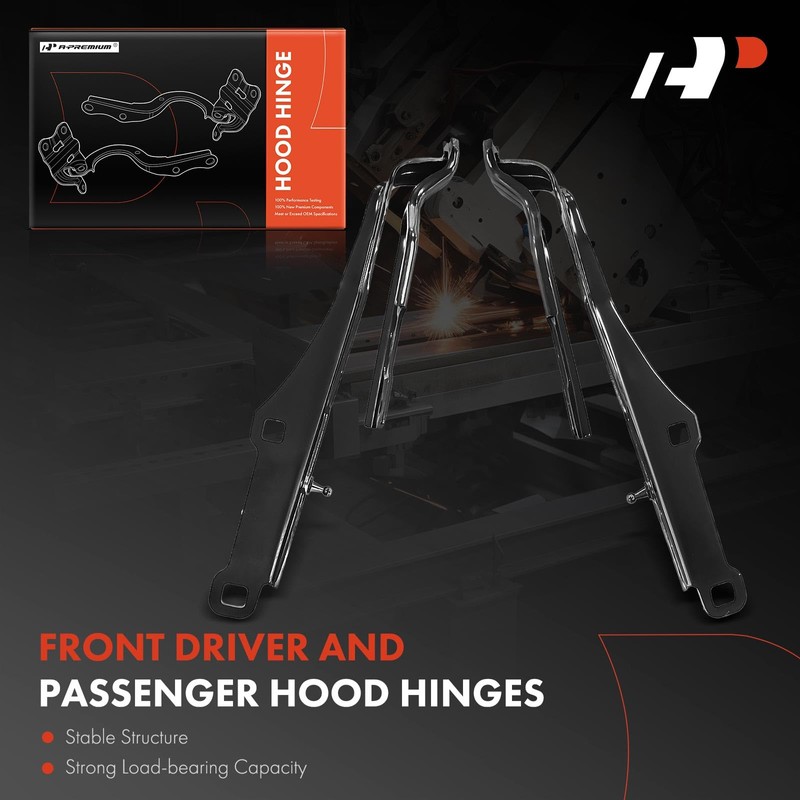 A-Premium Front Driver and Passenger Hood Hinges Compatible with Dodge