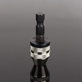 Hex Shank Keyless Drill Chuck, Mini Chuck Conversion Adapter Quick Change Power DIY Converter Tools Electric Accessories for Impact Driver Micro Round Shank Drill Bits Cordless Extension Screwdrivers