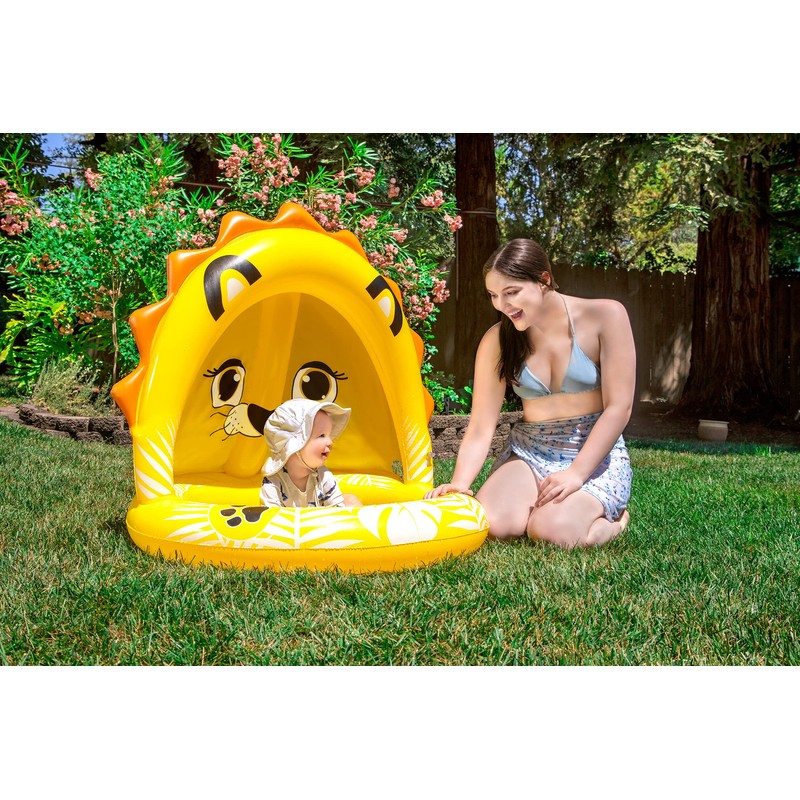 Poolmaster Inflatable Swimming Pool Kiddie Pool with Sun Shade, Baby