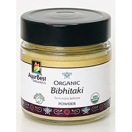 AyurBest Organics Bibhitaki, Terminalia bellirica, Organic, Kosher 4.4 oz jar, Herbs & Spices