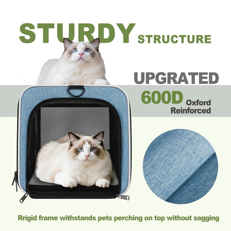 GAPZER Cat Carrier 18 x 11 x 11 Top Loading