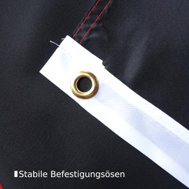 INQUARK 90 cm x 150 cm Polyester Flag with Brass Eyelets | Sports Fan Item Flag Football World Cup European Championship Handball Game | Decorative Interior Garden Balcony (L-Germany, 90 cm x 150 cm