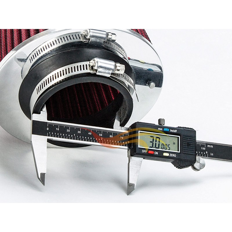 RED 3" 76 mm Inlet Cold Air Cone Replacement Performance