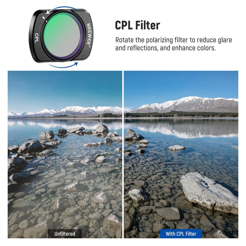 NEEWER CPL ND Filter Kit Compatible with DJI Osmo Pocket