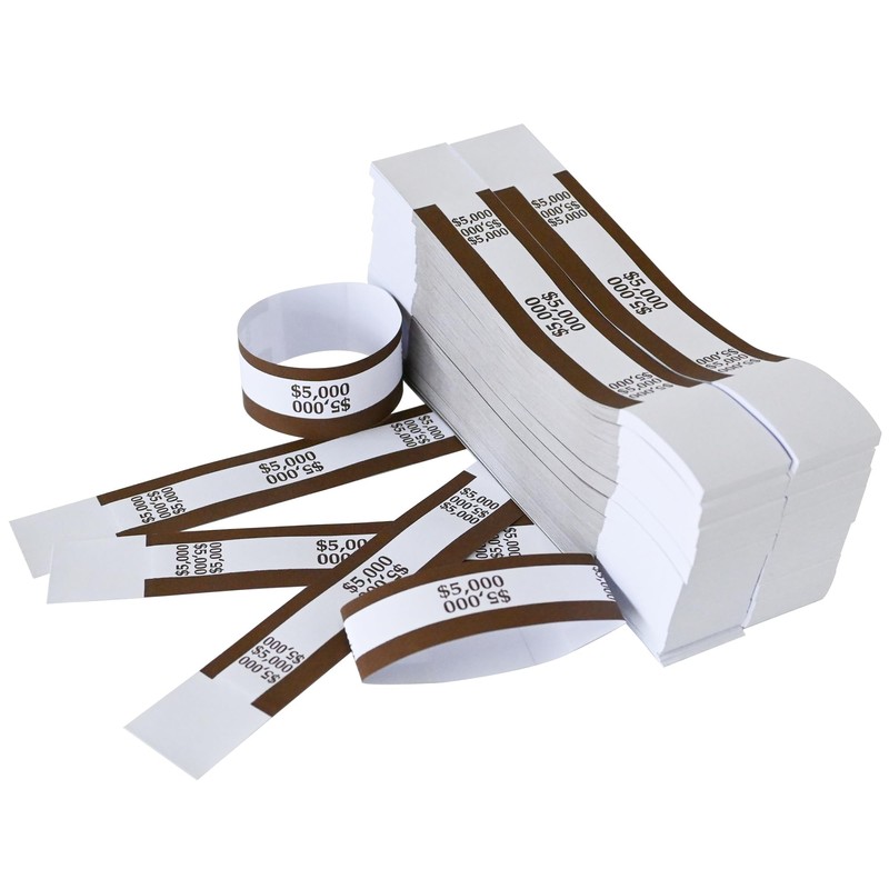 L LIKED Money Band Bundles Self Sealing Currency Straps for