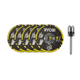 RYOBI - 6 Cutting Discs and 1 Chuck Twist Lock - RAR301-6