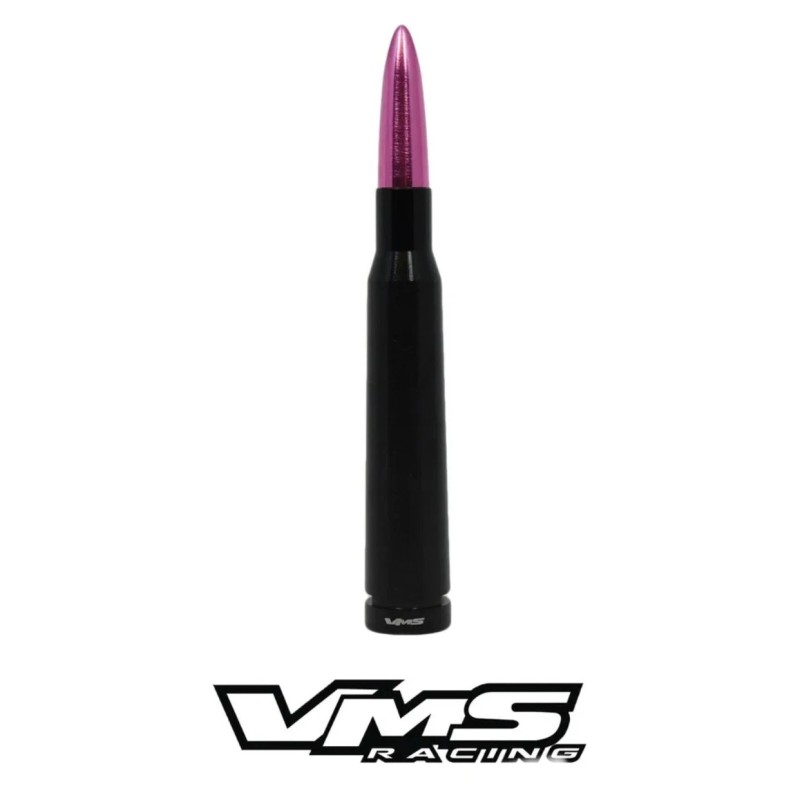 VMS Pink Tip Black Bullet Antenna Anti Theft for Silverado