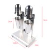 DYRABREST Household Milkshake Maker,Soft Ice Cream Maker Stainless Steel Blender-Double