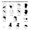 Bassdash UPF 50+ UV Protection Neck Gaiter Multi Scarf Sun