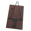 Motorcycle Helmet Rack with Jacket Hook Wood and Iron Wall