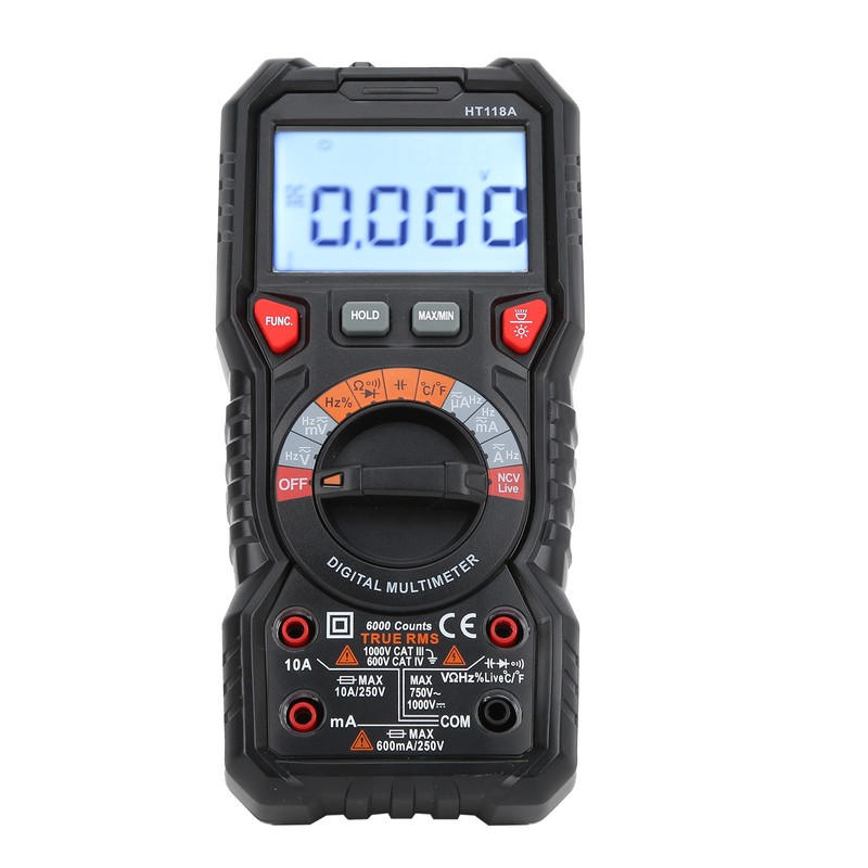 HT118A Digital Multimeter Automatic Range MultiFunction Voltage Tester Current Meter