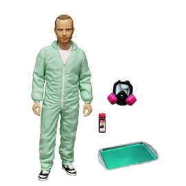 Mezco Breaking Bad Jesse Pinkman PX Exclusive Blue Hazmat 6-in Action Figure