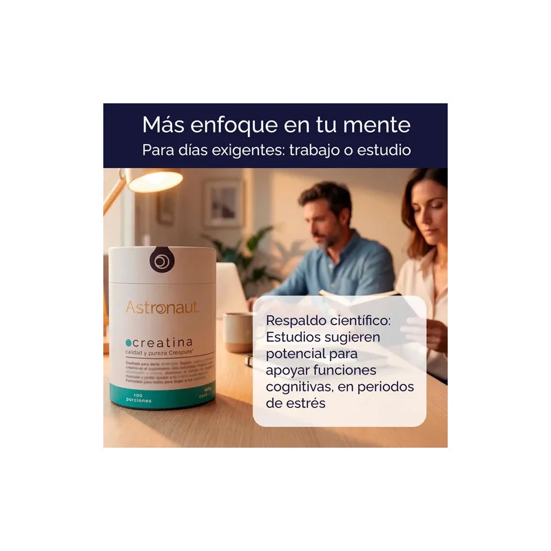 Creatina Monohidratada Astroonaut Pureza Creapure 100 Serv Sin Sabor