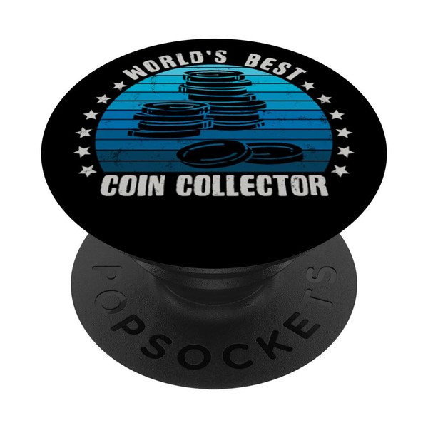 Coin Collector | Numismatist Coin Collecting Numismatics PopSockets Adhesive PopGrip