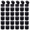 OLYCRAFT 36pcs 20/410 Black Flip Top Caps Plastic Open Caps