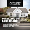 Kwikset 660 Deadbolt Lock, Matte Black Square Exterior Keyed Front
