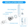 PATIKIL 3/4 Inch Cabinet Locks with Keys, 20 Pack Zinc