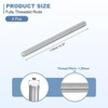 sourcing map 4Pcs M8-1.25x110mm Fully Threaded Rods, Threaded Rods Bar