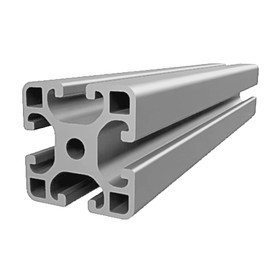 Gal Industrial Aluminium Profile, 40 x 40 mm Thick, 50 cm Construction Profile, Super Strong Aluminium Mounting Profile, Type R, Aluminium Profile Compatible with AlClipTec for Bosch Item