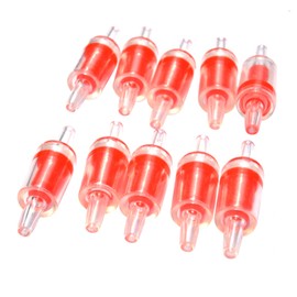 Pawfly 10 PCS Aquarium Check Valves for Common Air Pumps Red Plastic One-Way Non-Return Valves Pump Protectors for Standard 3/16 Inch Airline Tubing Fish Tank Accessories for Aeration Setup