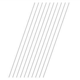 VictorsHome 1mm x 300mm 304 Stainless Steel Round Rod, Metal Solid Shaft Lathe Bar Stock for Model Car DIY Crafts 10pcs