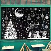 Christmas Window Stickers Christmas Decorations Santa Claus Clings 9 Sheets