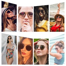 Sumato Retro Round Double Bridge Sunglasses for Women Men Twin Beams Tortoise Circular UV400 Sunnies Gold with Brown Lens