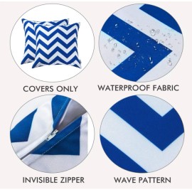 WESTERN HOME WH WESTEN HOME WH 2-pieceset waterproof cushion sofa garden striped wave pillowcase