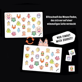 moses. Crazy Heads, Interactive Search Game with Crazy Beings, Fast Board Game for Family & Friends, Hidden Object Search & Concentration Game for Children from 8 Years