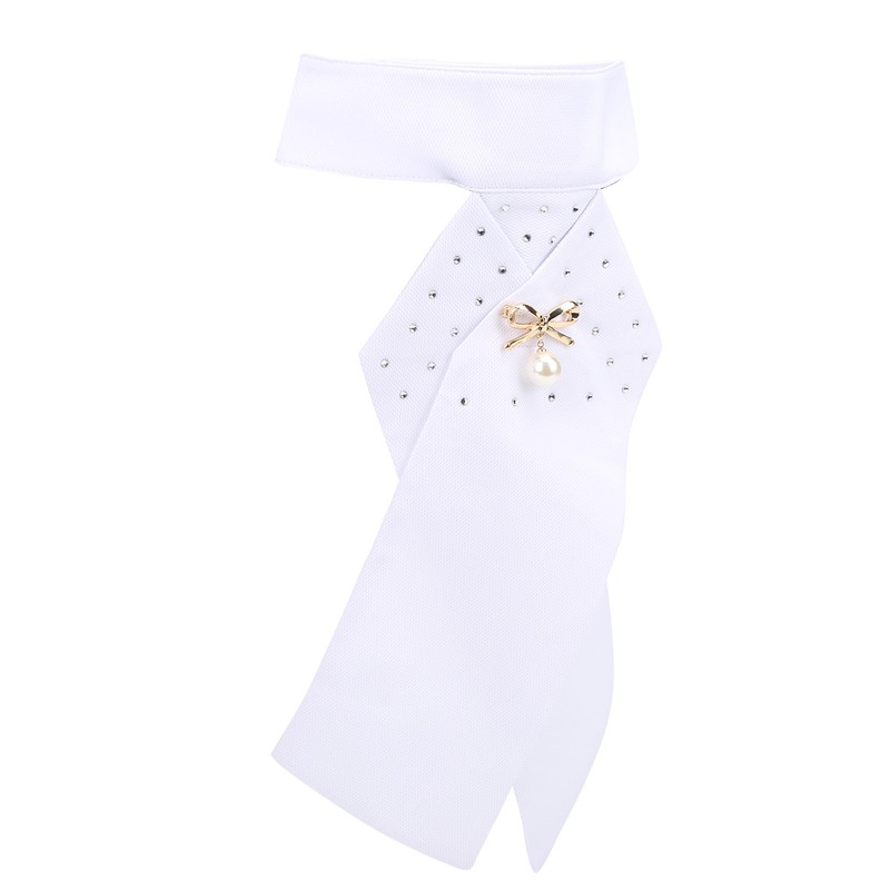 Horse Riding Stock Tie Equestrian Pre Tied Brooch Cotton Adult
