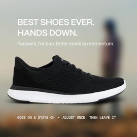 Kizik Slip On Sneakers: Lima - Comfortable All-Day Wear, Hands Free Convenience, Breathable Knit Top, Mens & Womens Walking Shoes with Arch Support - Sand M8.5 / W10