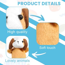 SULIUDAJI Finger Puppets Finger Dolls Set Finger Plush Toy Children Small Animal Finger Toy for Easter Birthday Christmas Party Gifts