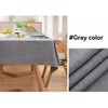 YIyishun Tablecloth Cotton Linen Rectangle Table Cloth Washable Wrinkle and