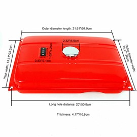 5 Gallons Generator Gas Fuel Tank,Universal Generator with Chrome Gas Cap & Filter Compatible